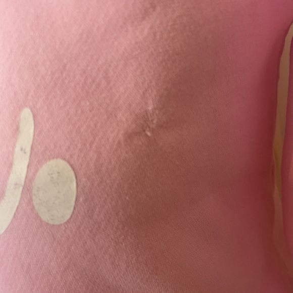 Hype Script Size 13 Years Crop Hoodie Girls OTH Hoody Hooded Top Tape Baby Pink - Picture 2 of 14